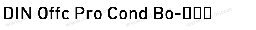 DIN Offc Pro Cond Bo字体转换